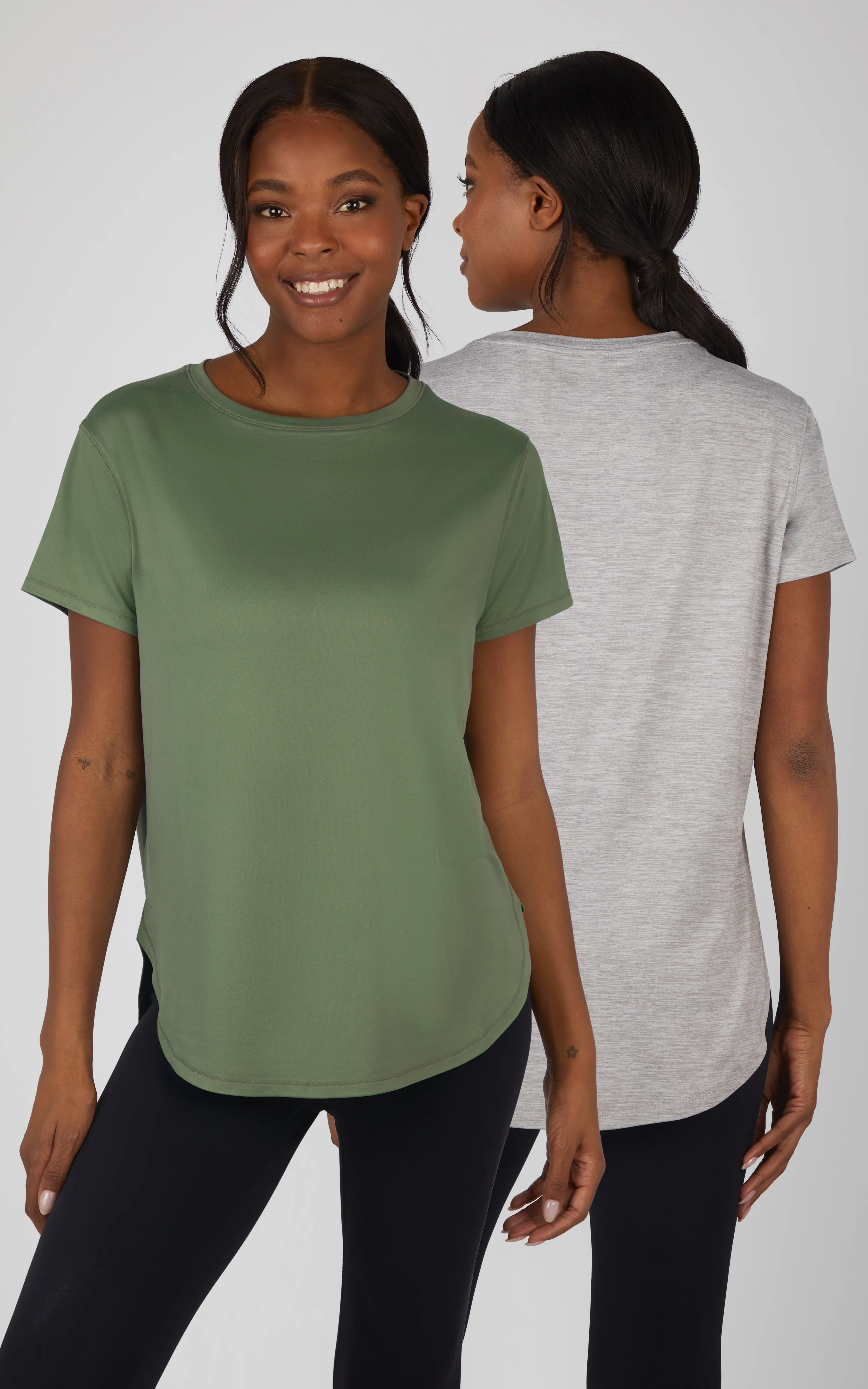 2 PK Hi Low Short Sleeve Tee