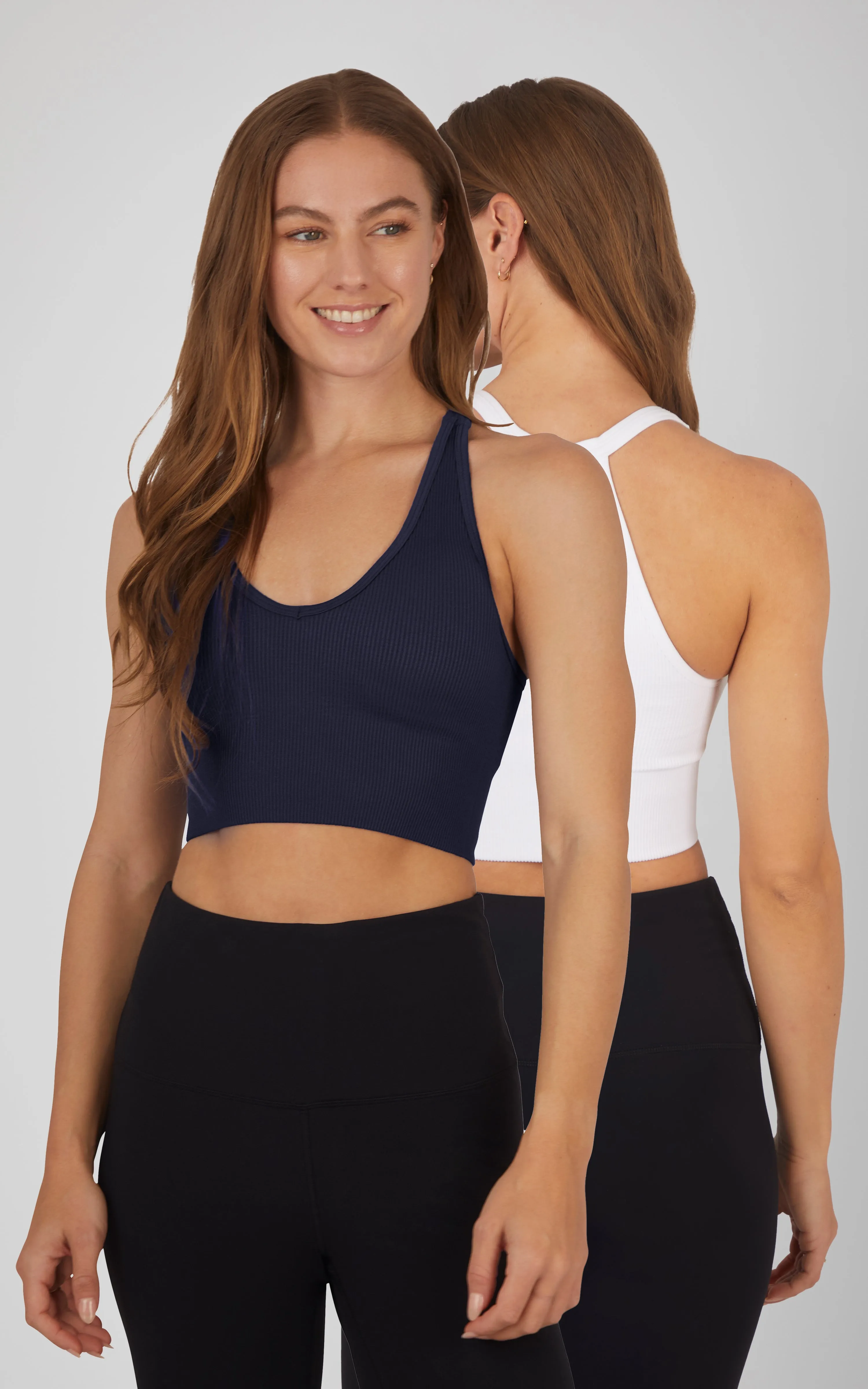 2 PK Ribbed Bralette