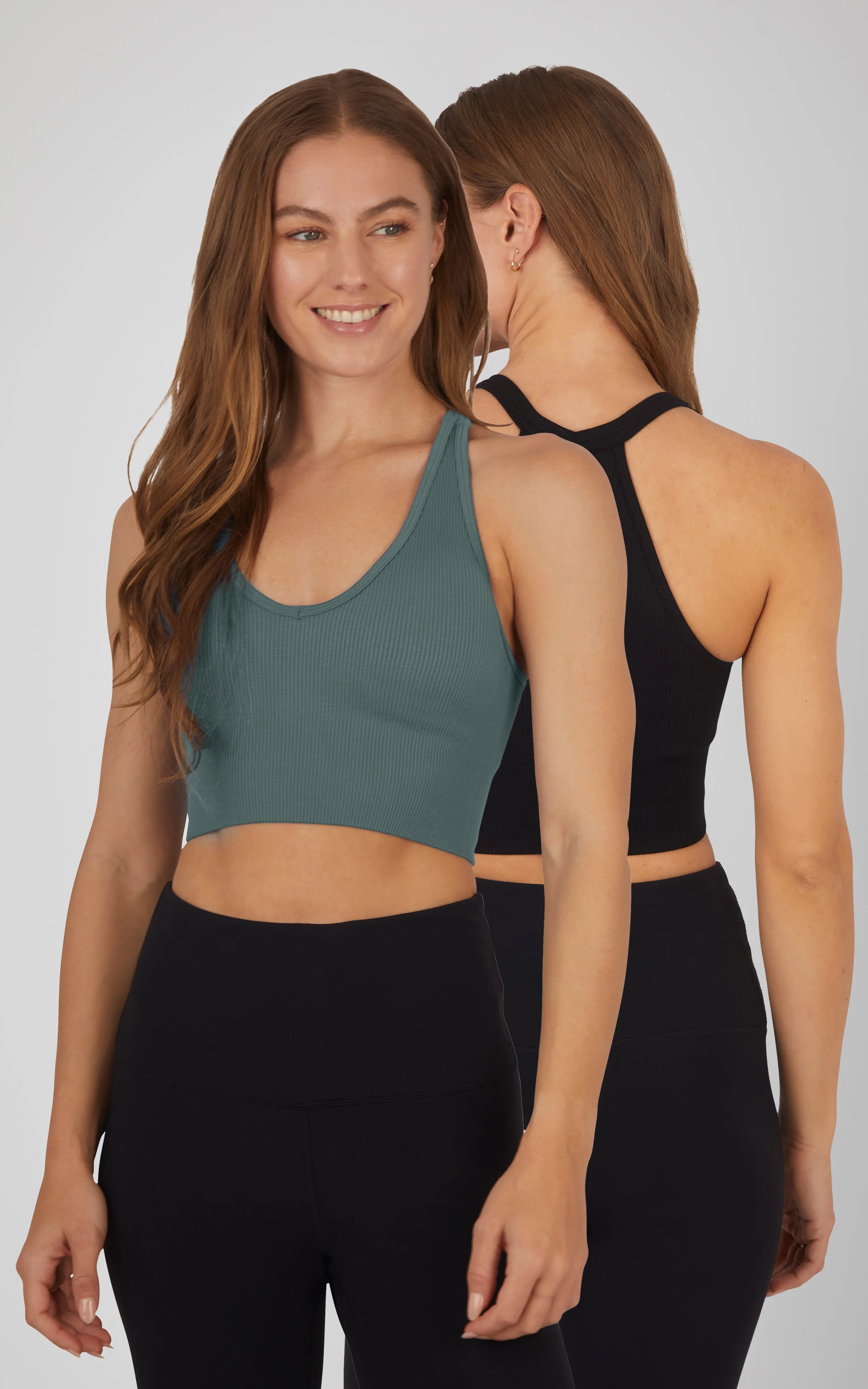 2 PK Ribbed Bralette