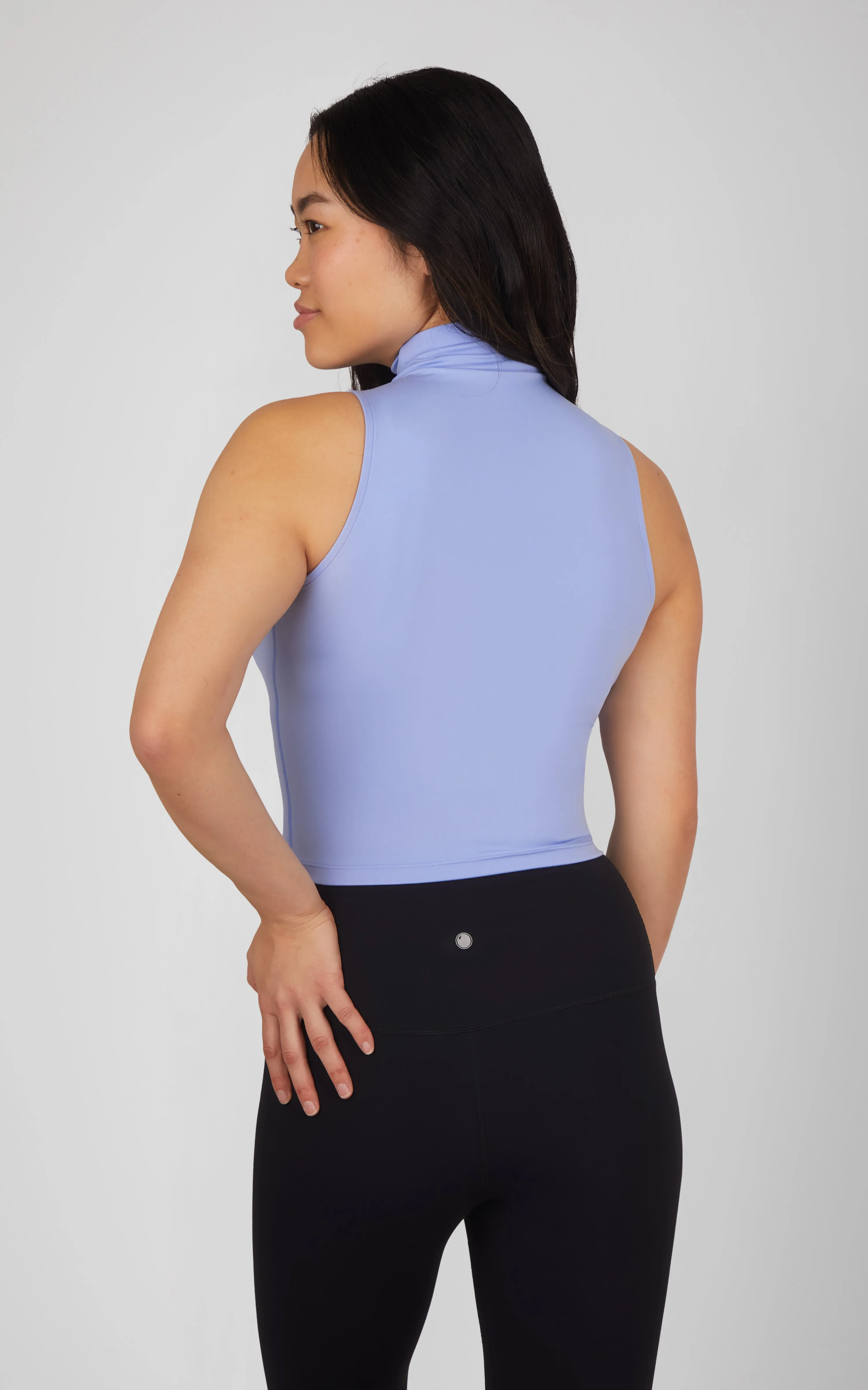 2 PK Ribbed Mock Neck Tank