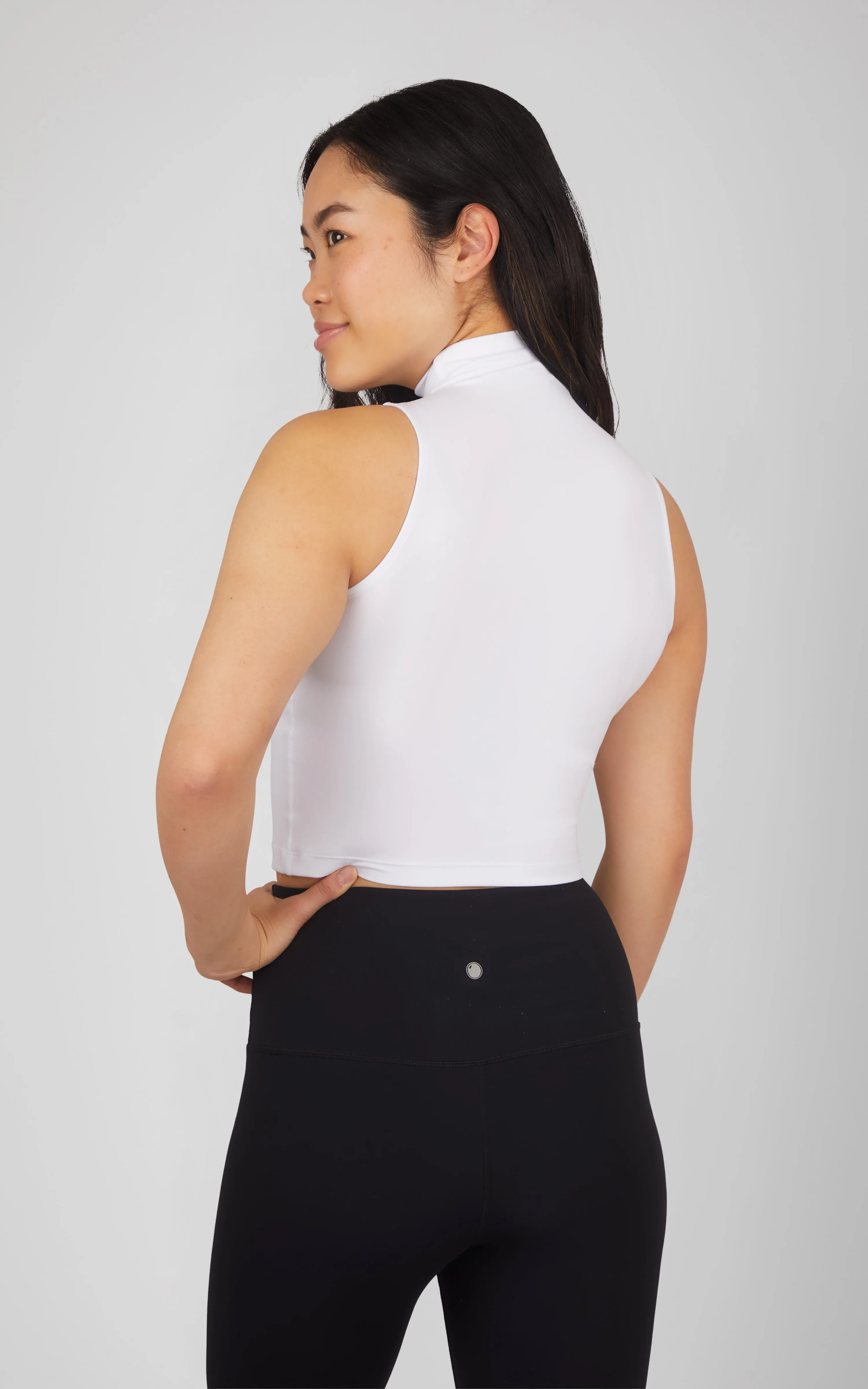 2 PK Ribbed Mock Neck Tank