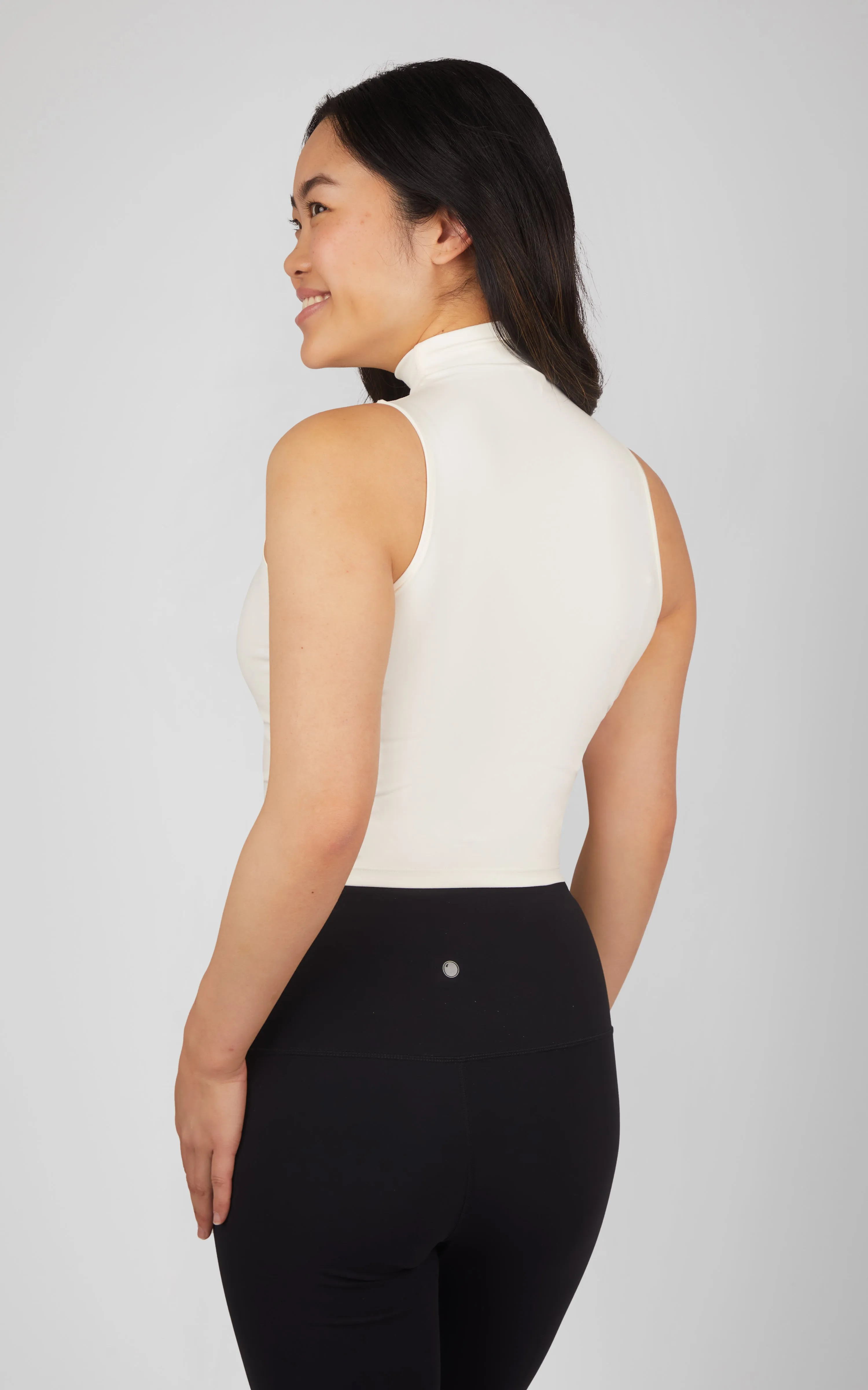 2 PK Ribbed Mock Neck Tank