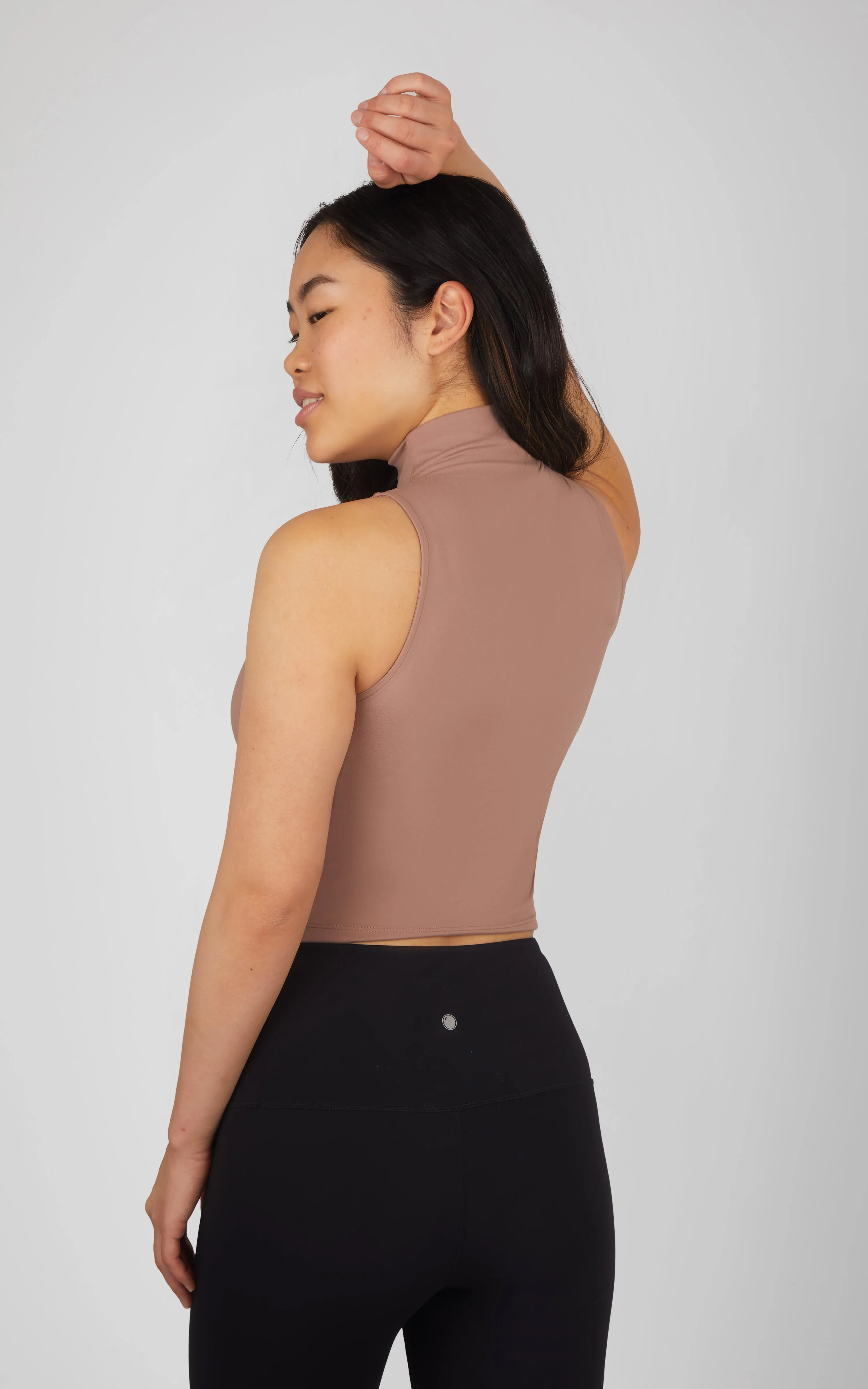 2 PK Ribbed Mock Neck Tank