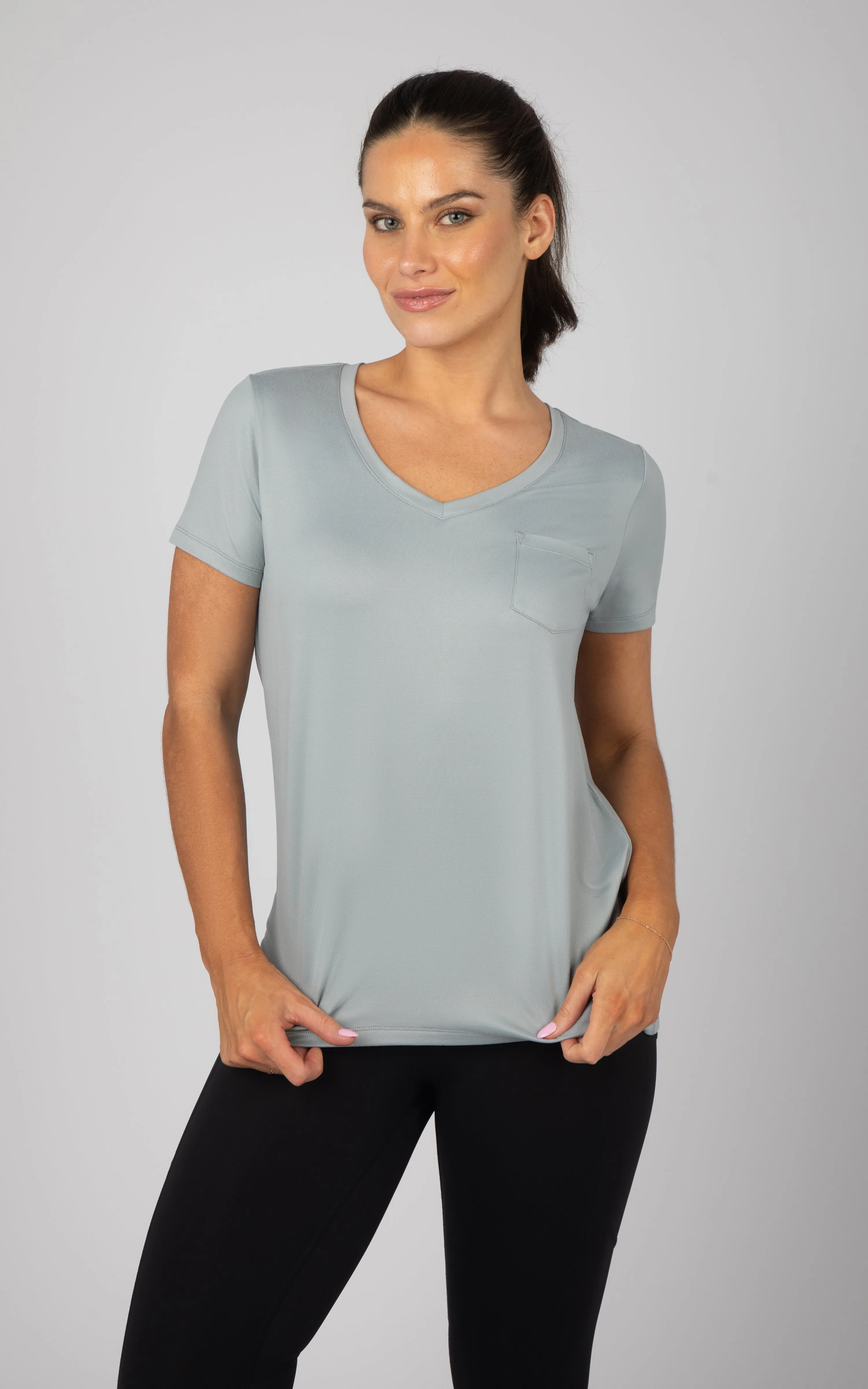 2 PK Super Soft V-Neck Short Sleeve Shirts