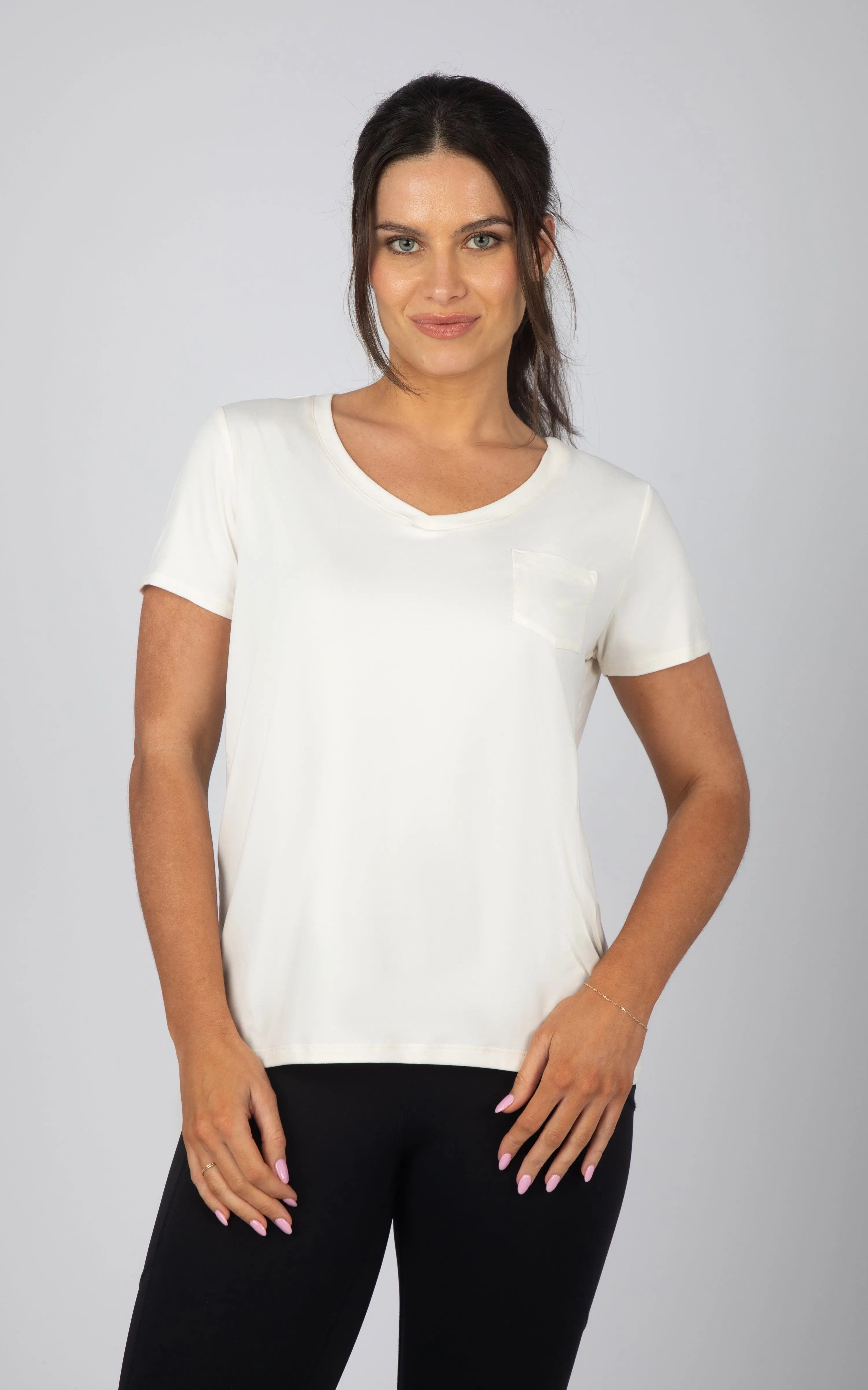 2 PK Super Soft V-Neck Short Sleeve Shirts