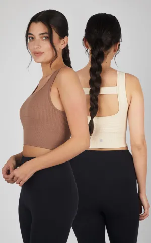 2 PK Waffle Bra