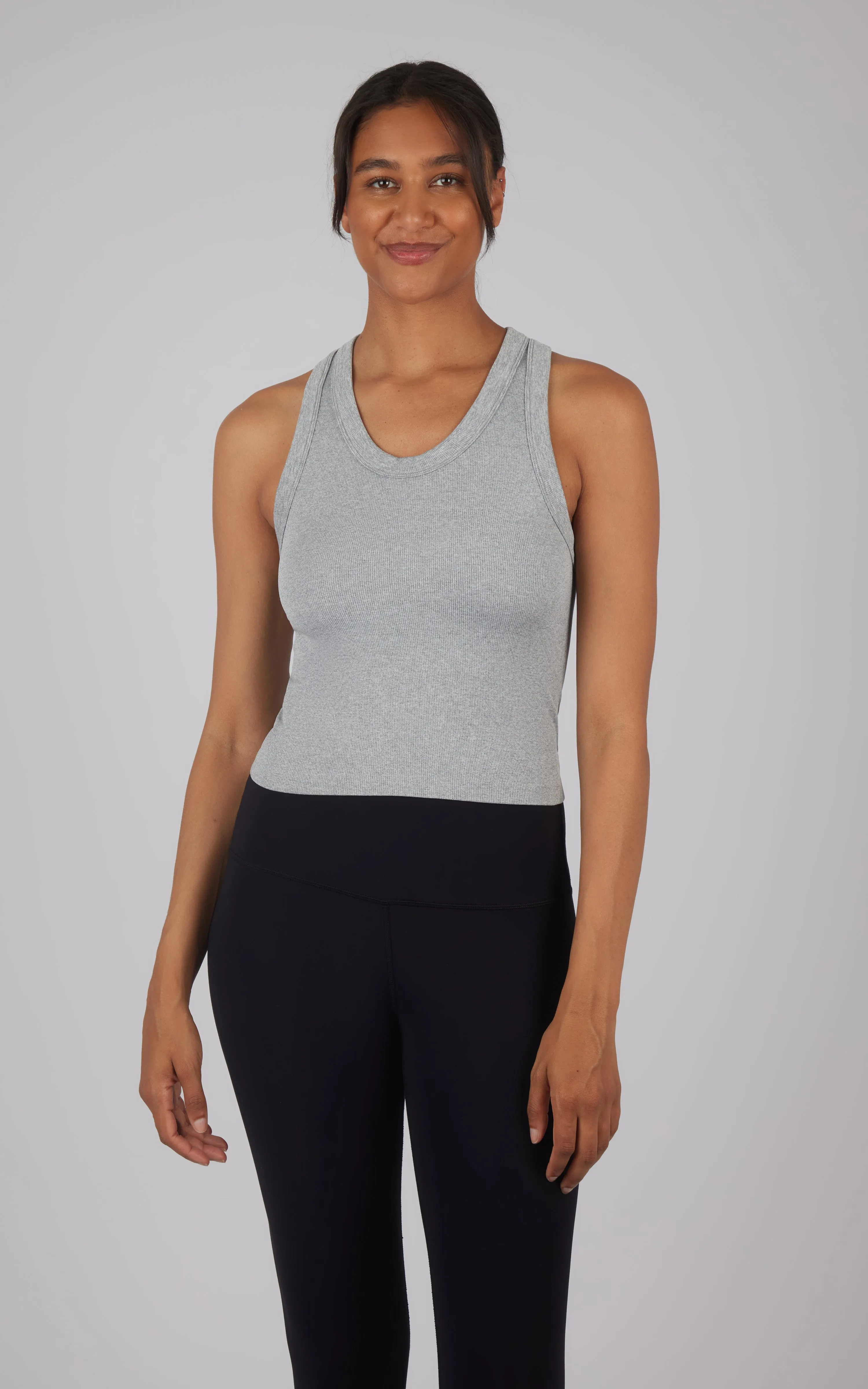 3 PK Ribbed Racerback Tank