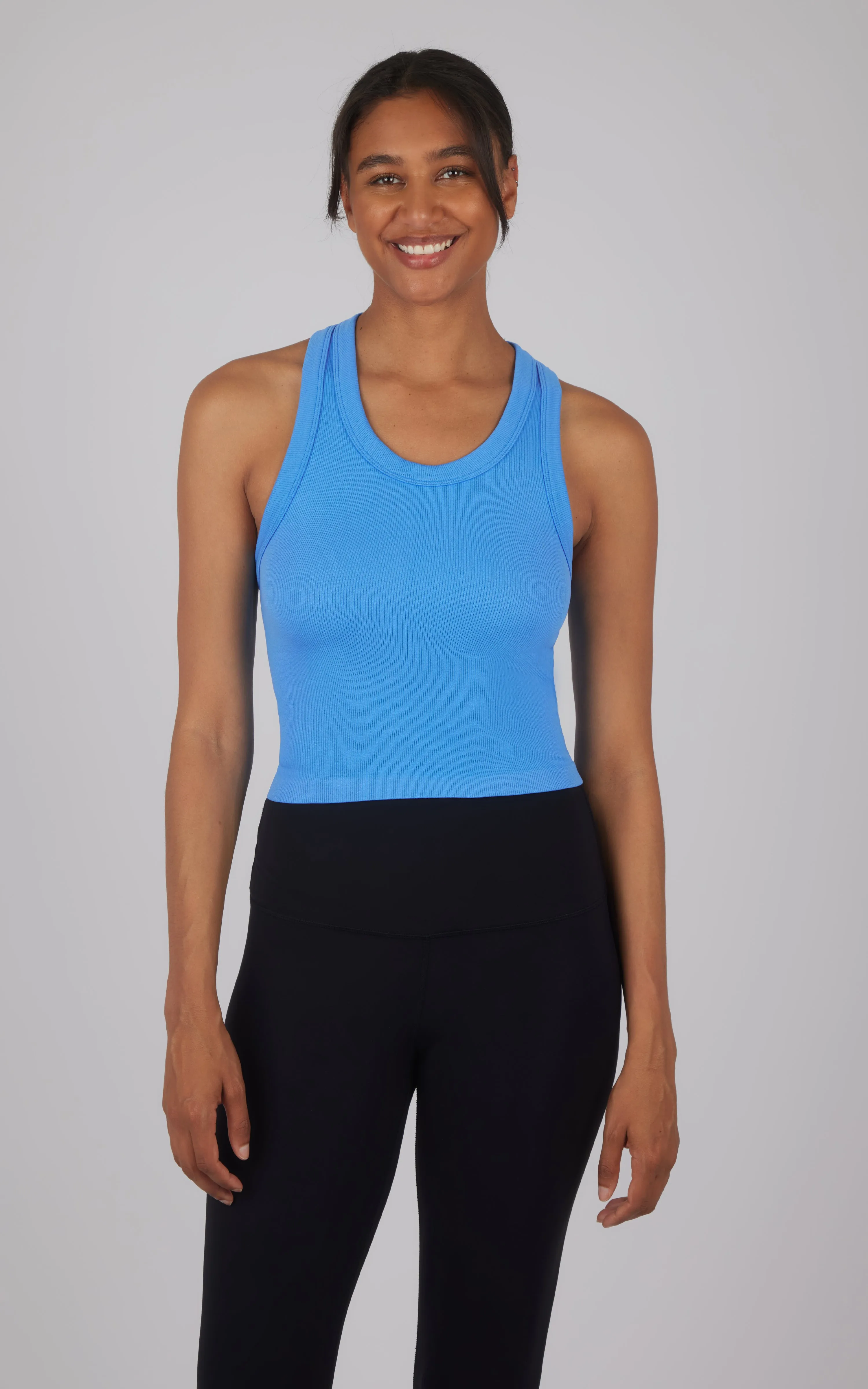 3 PK Ribbed Racerback Tank