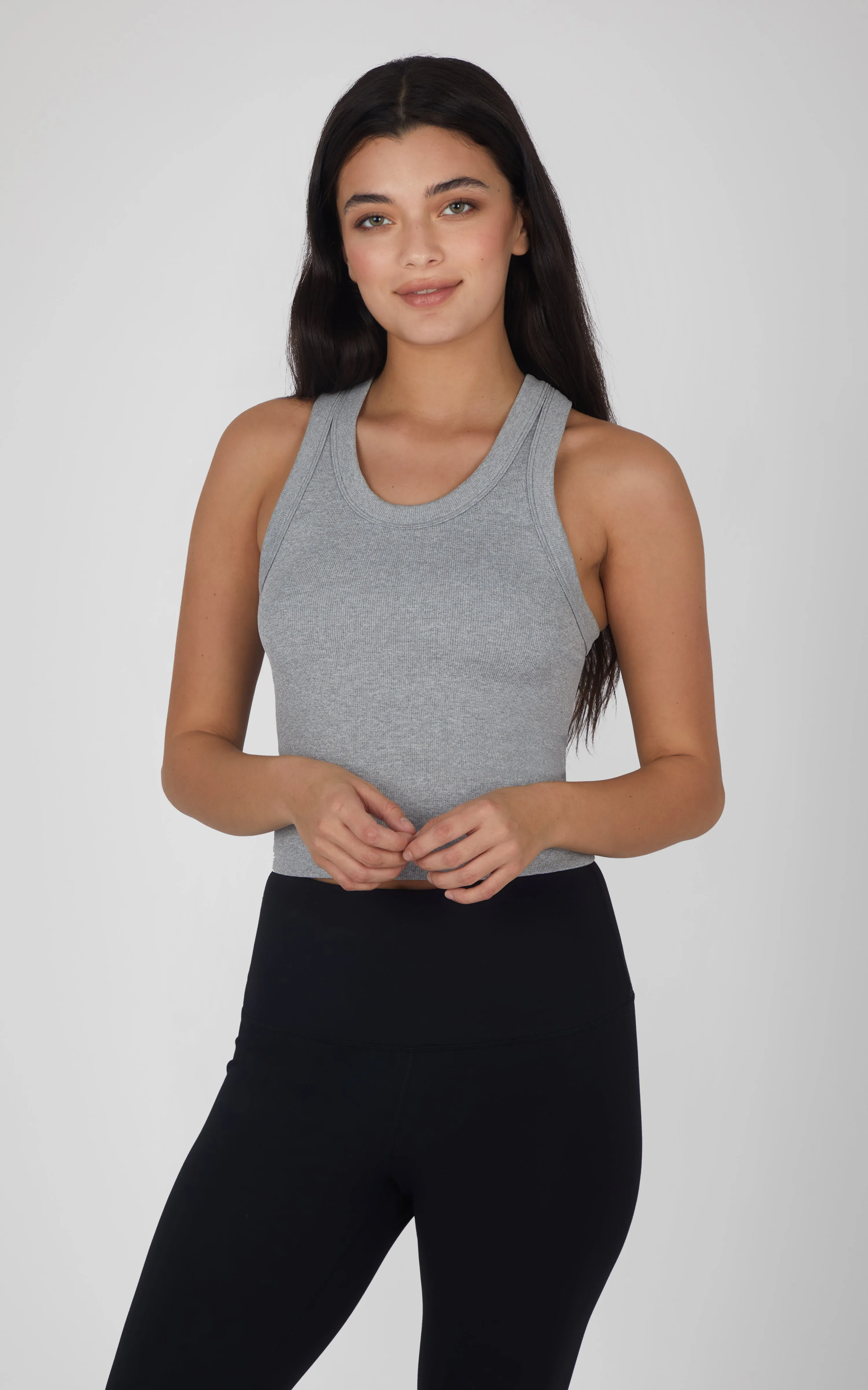 3 PK Ribbed Racerback Tank