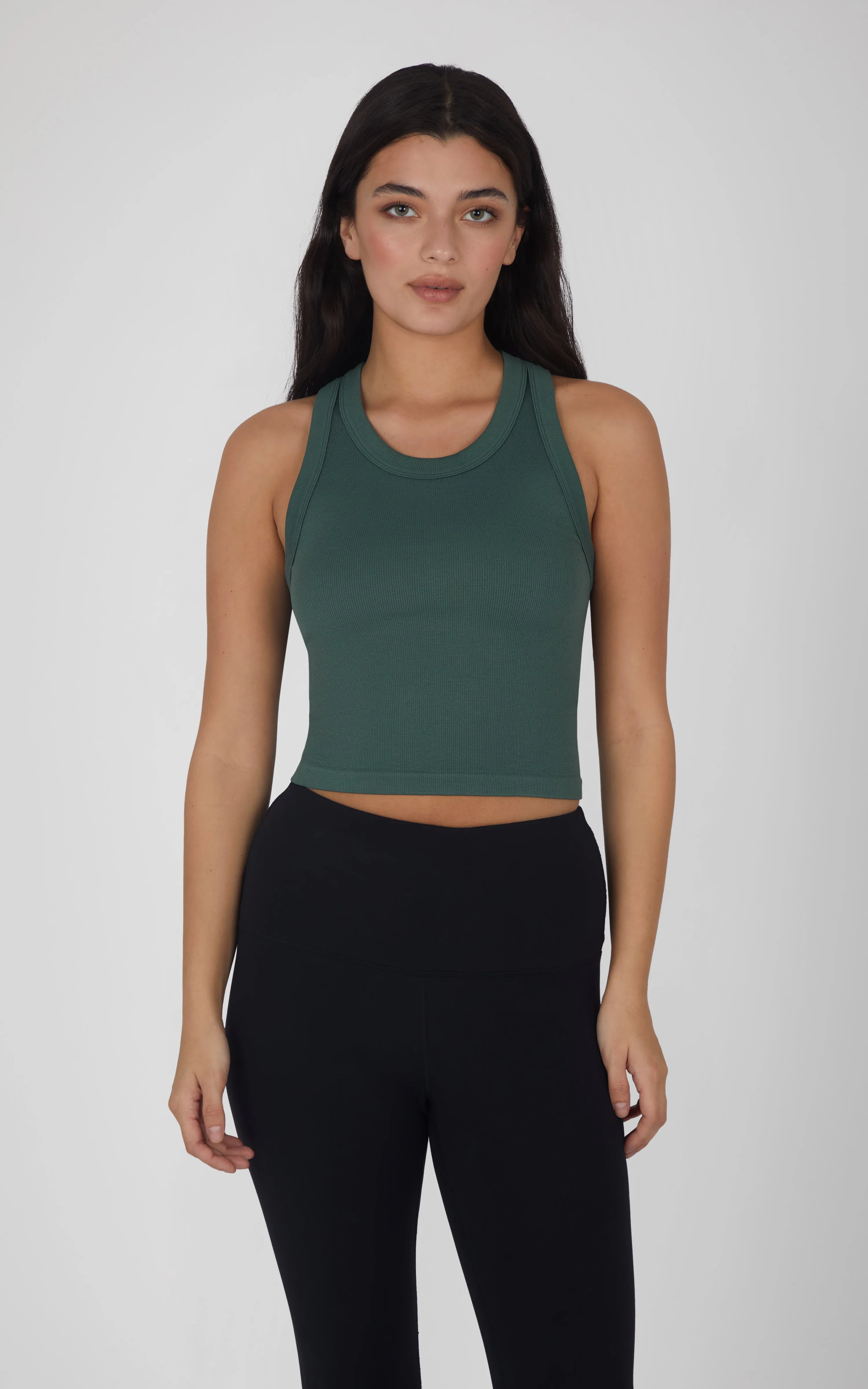 3 PK Ribbed Racerback Tank