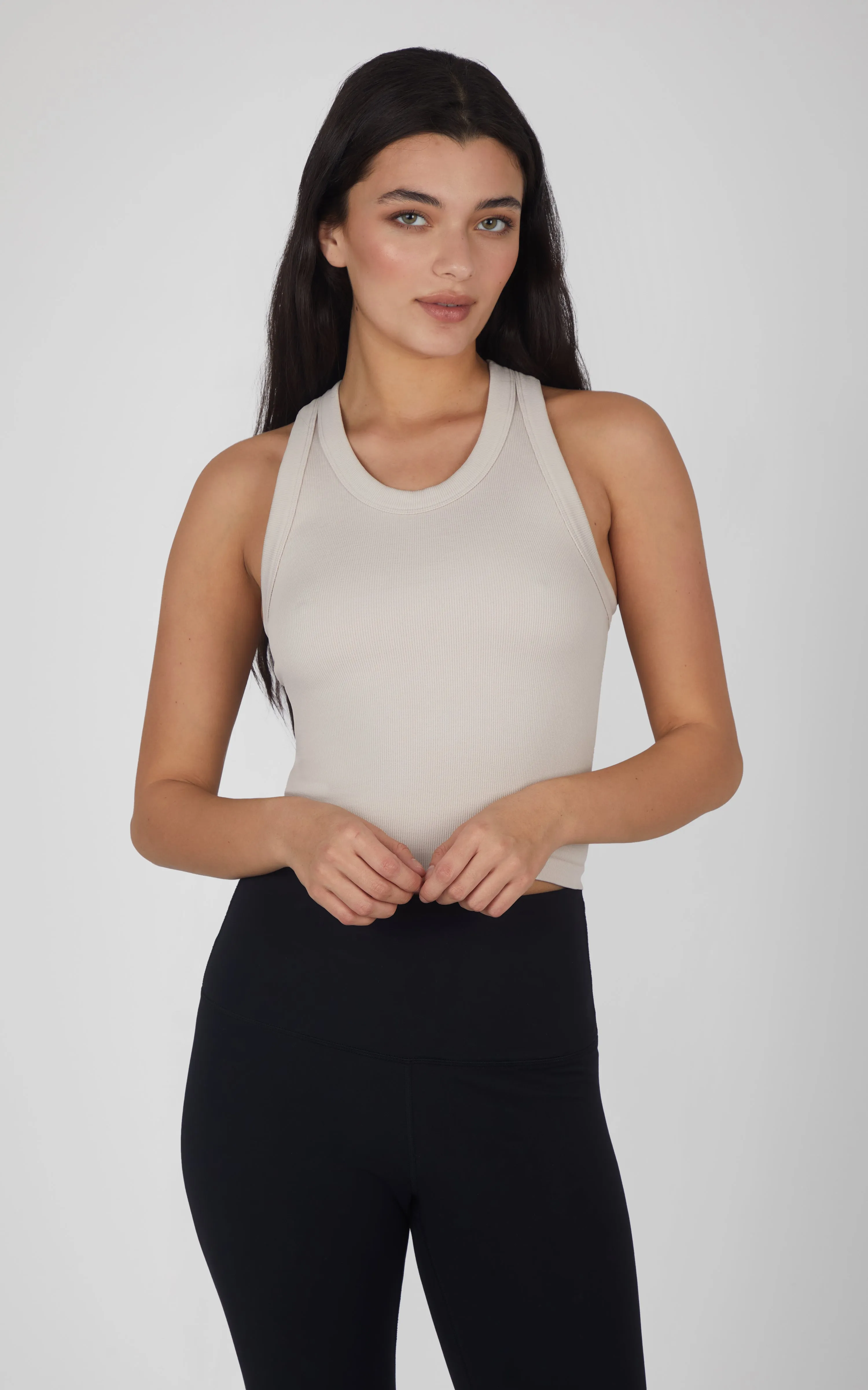 3 PK Ribbed Racerback Tank