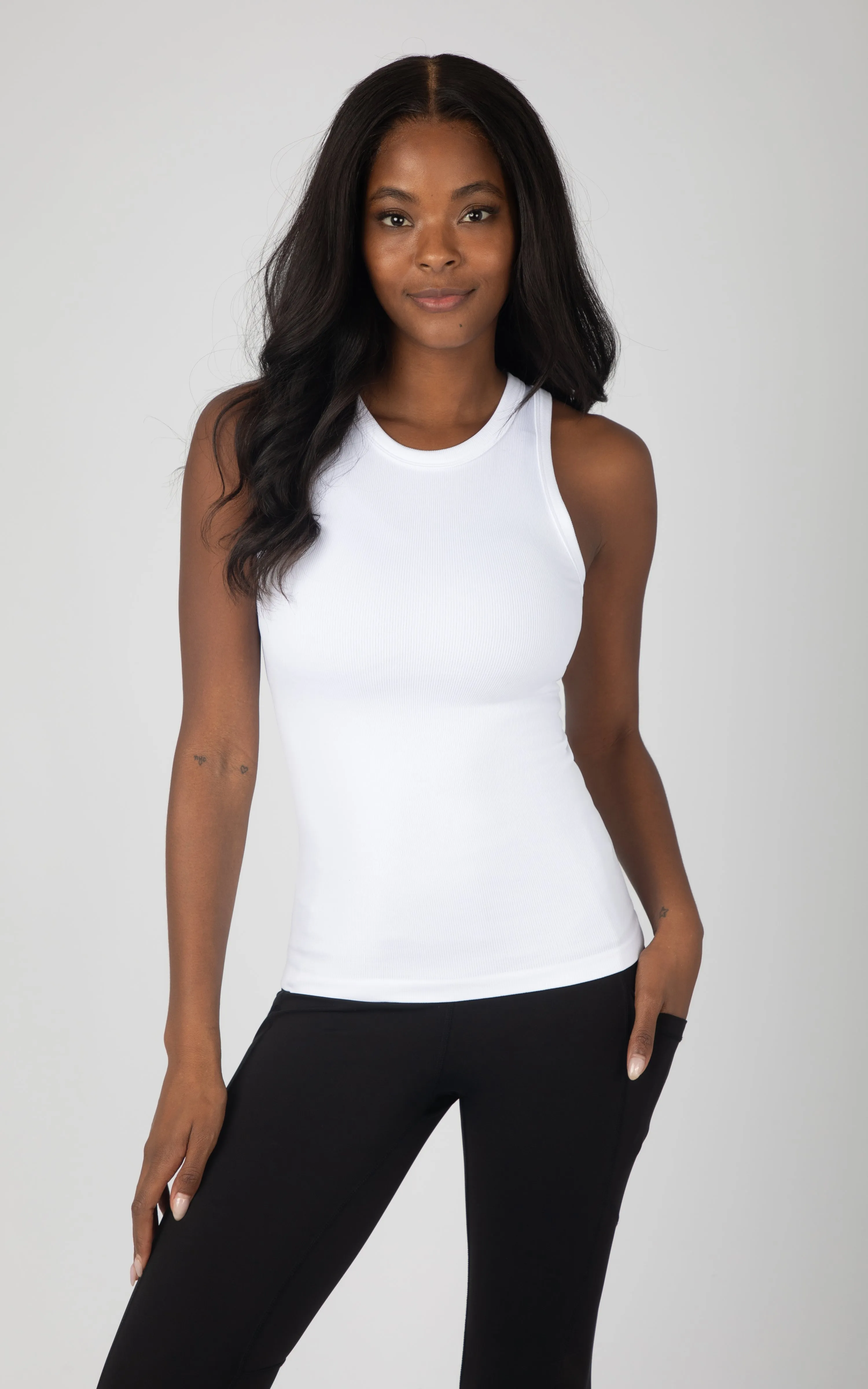3 PK Ribbed Sleeveless Top
