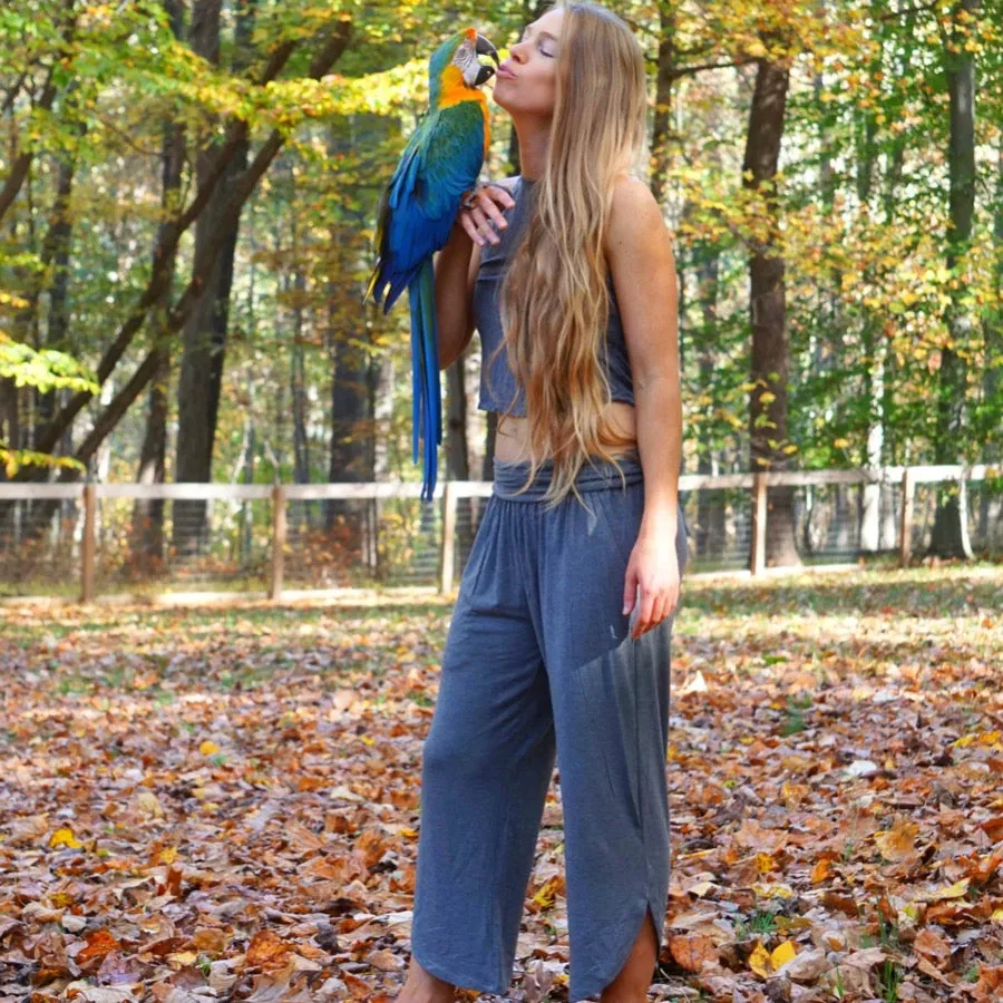 Bamboo Flow Pant ~ Heather Grey