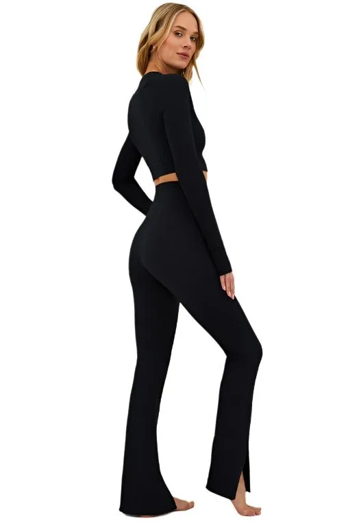 Beach Riot Alani pant Black Waffle