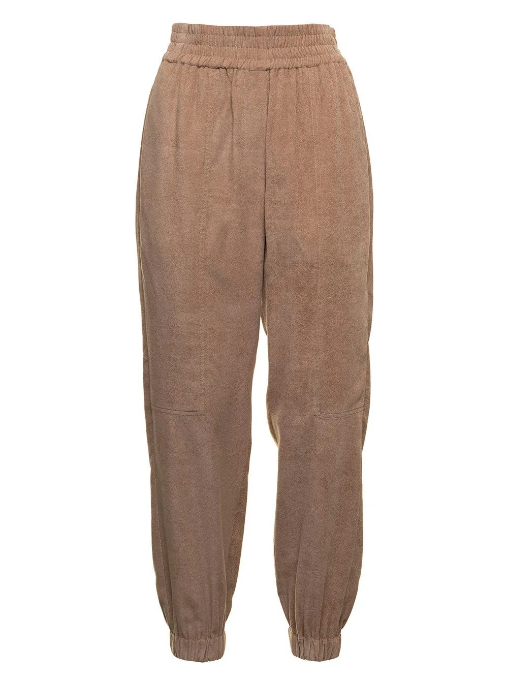 Brunello Cucinelli High Waist Tapered Leg Trousers