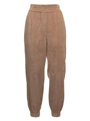 Brunello Cucinelli High Waist Tapered Leg Trousers