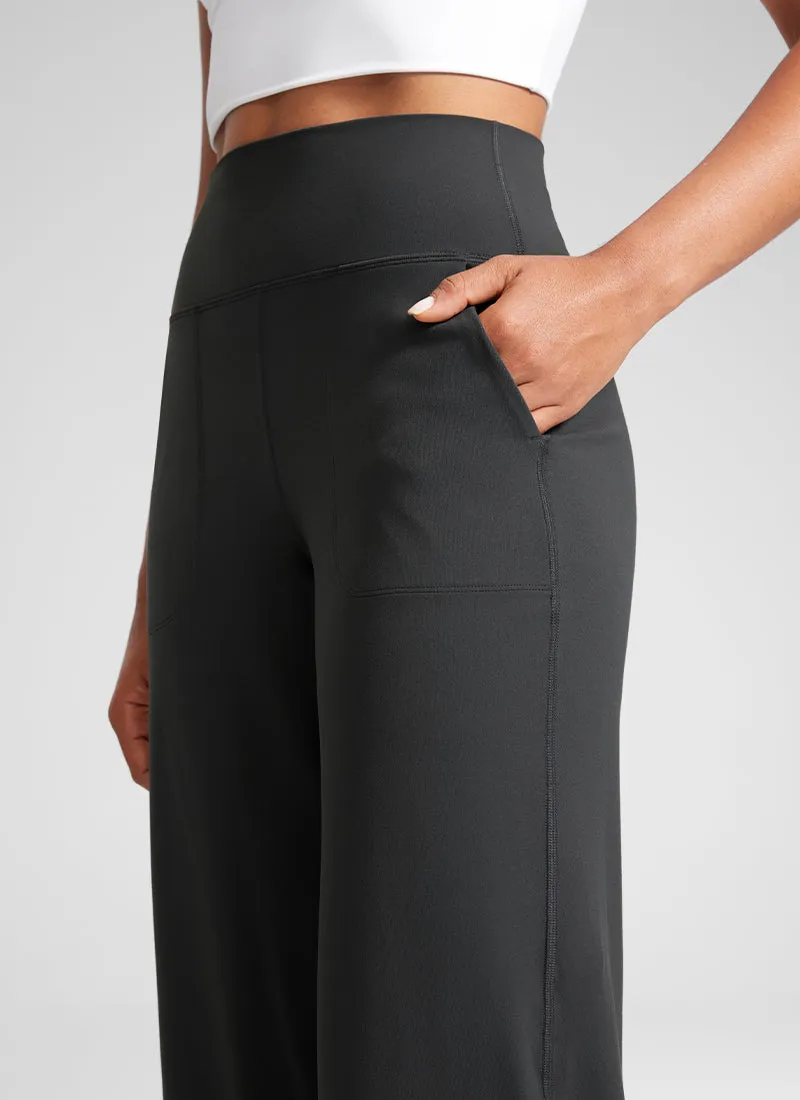 Butterlift High Waisted Wide Leg Pants with Pockets 31"