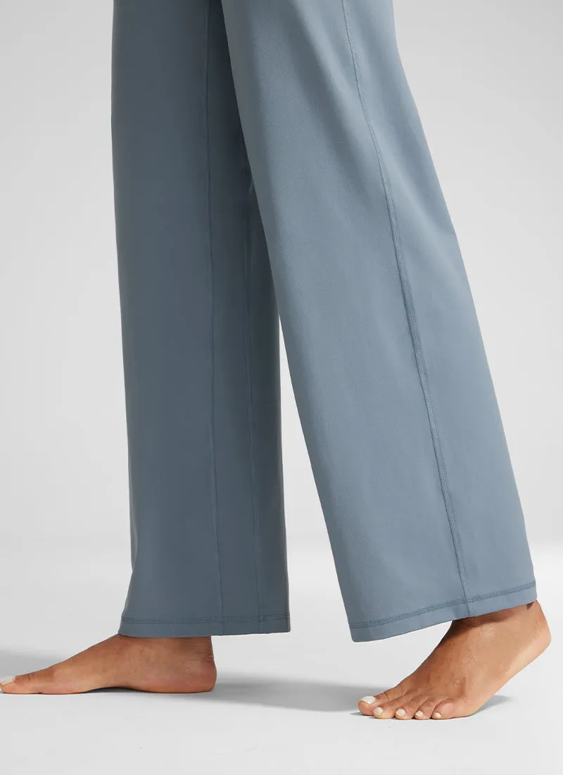 Butterlift High Waisted Wide Leg Pants with Pockets 31"