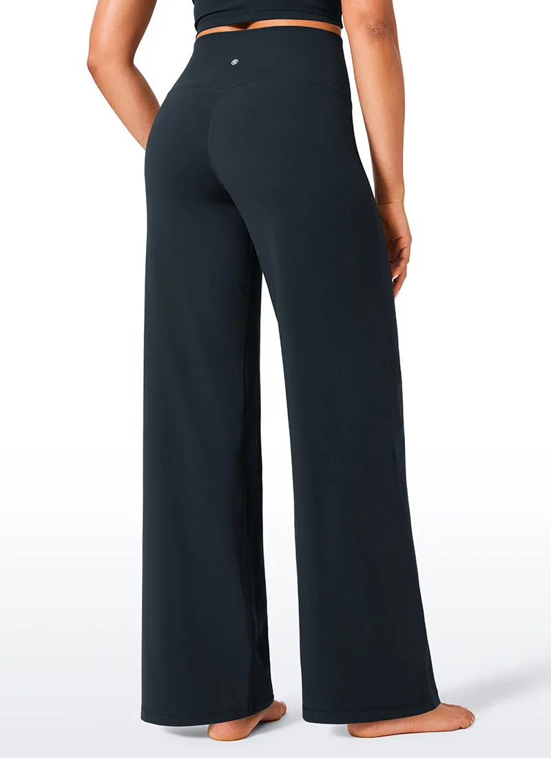 Butterlift® High Waisted Wide Leg Pants with Pockets 33"
