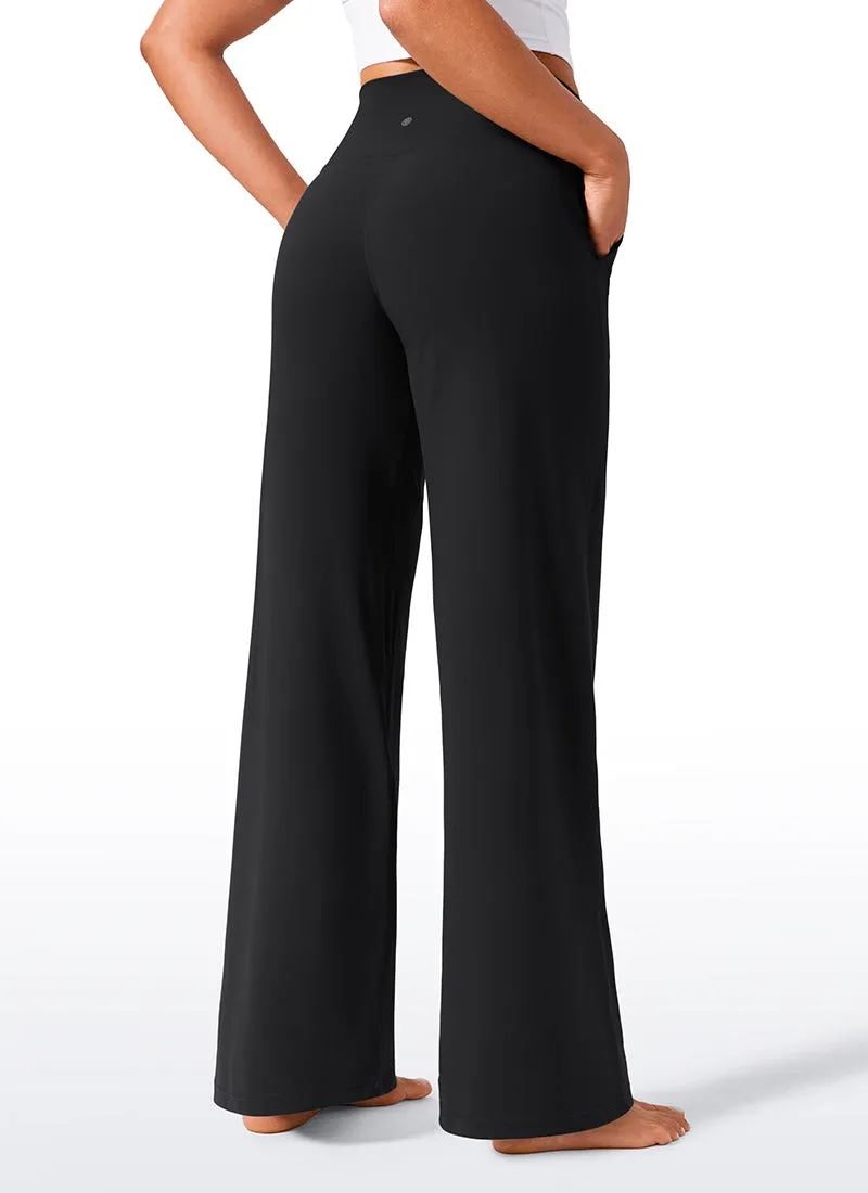 Butterlift® High Waisted Wide Leg Pants with Pockets 33"