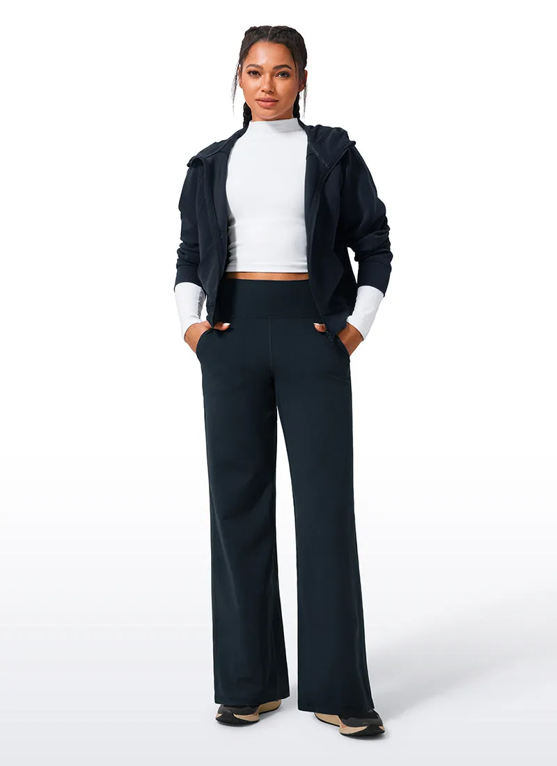 Butterlift® High Waisted Wide Leg Pants with Pockets 33"