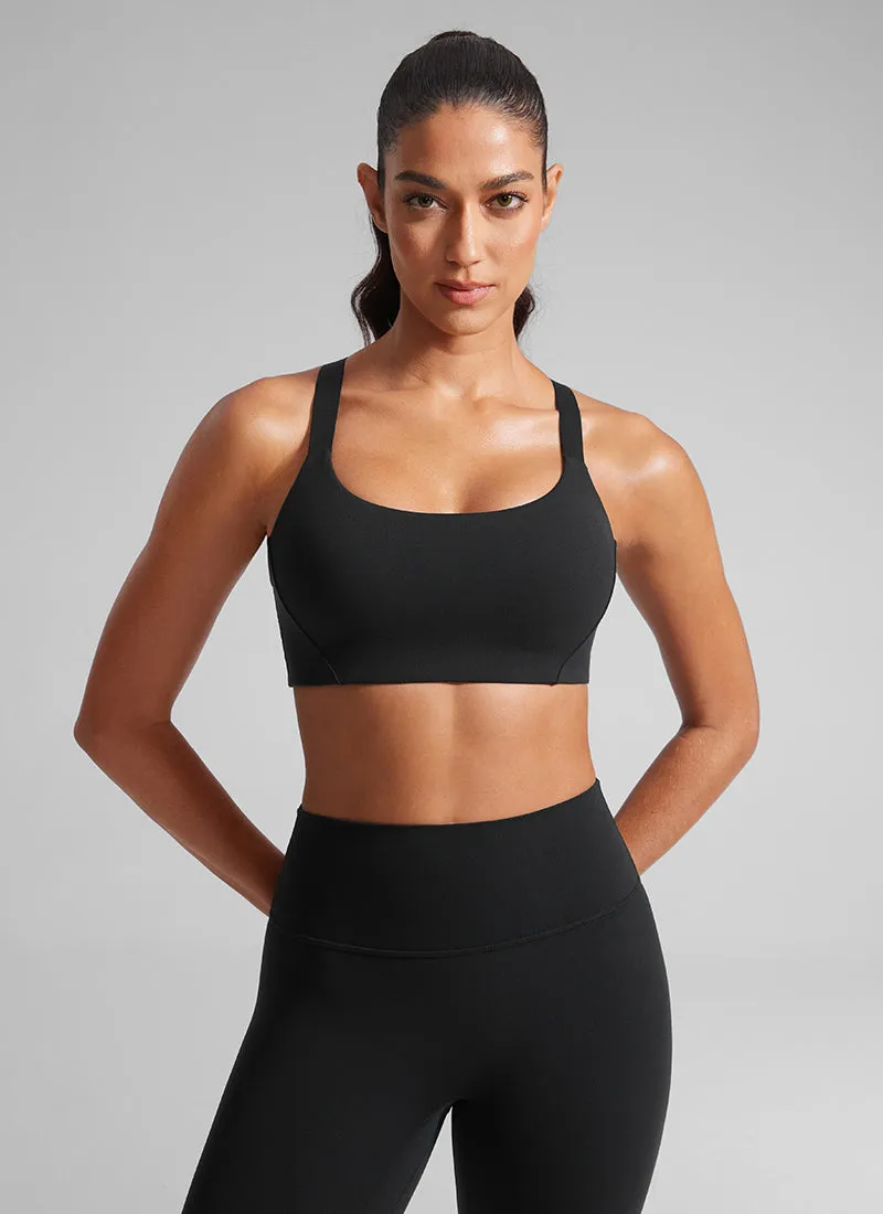 Butterlift Scoop Neck Padded Bras Adjustable Straps