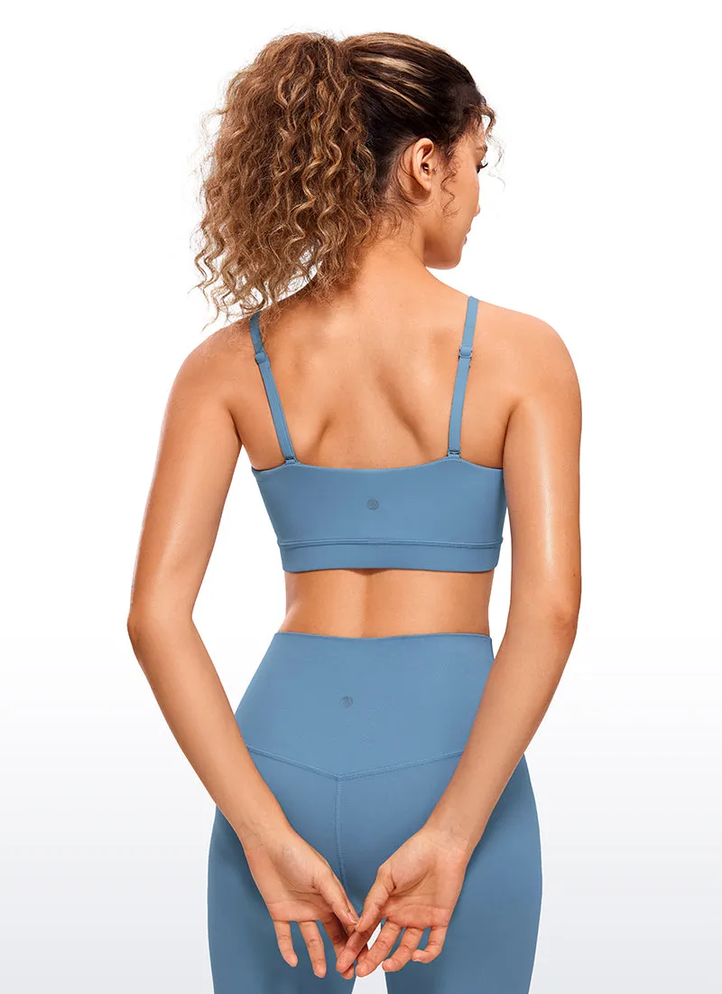 Butterluxe Adjustable Spaghetti Thin Strap Sports Bra