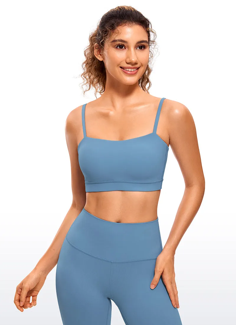 Butterluxe Adjustable Spaghetti Thin Strap Sports Bra