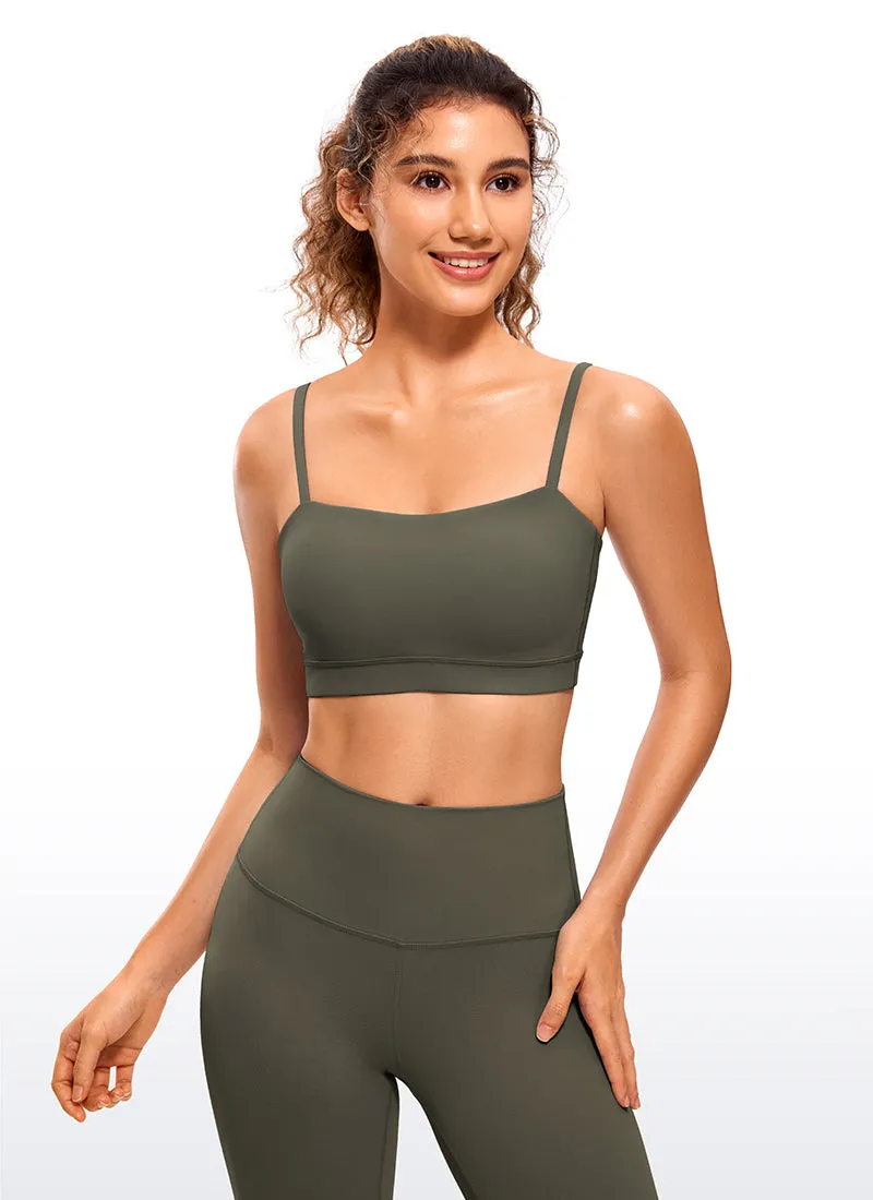 Butterluxe Adjustable Spaghetti Thin Strap Sports Bra