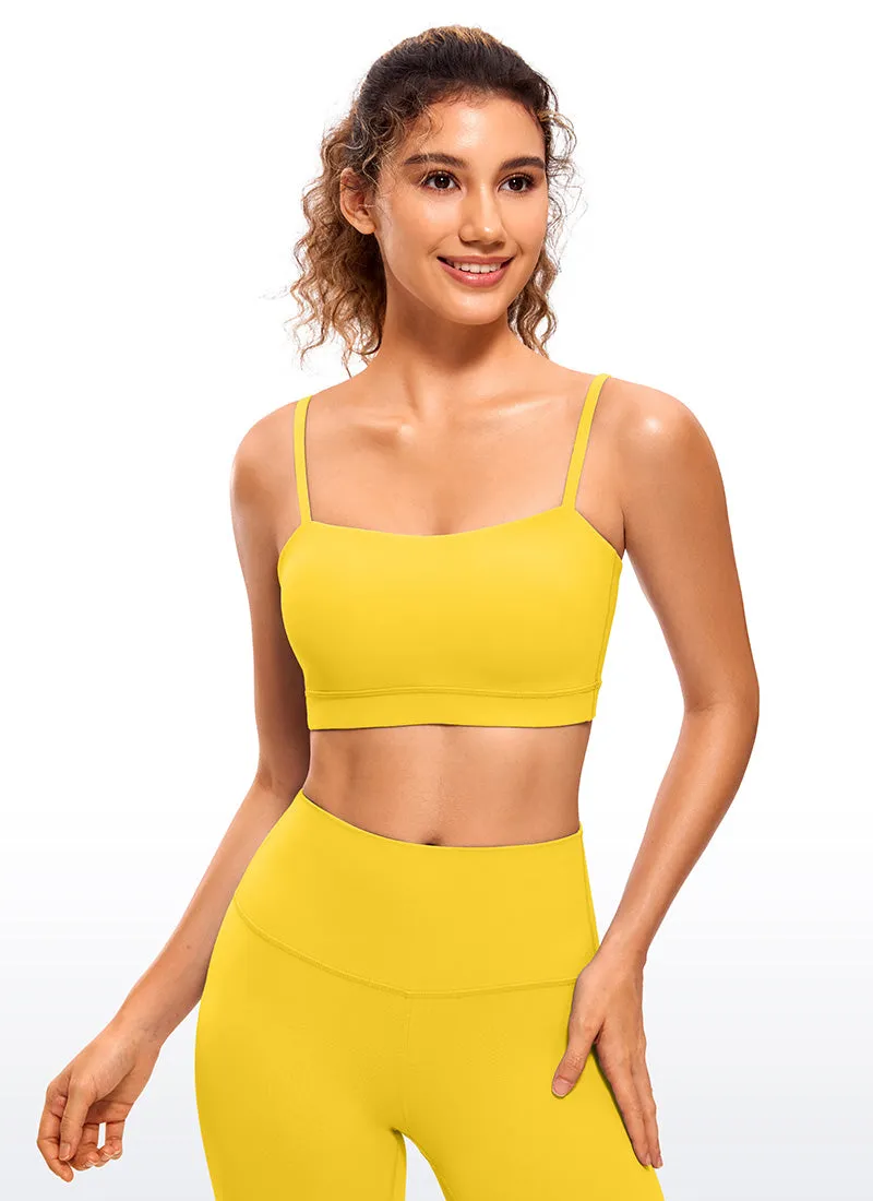 Butterluxe Adjustable Spaghetti Thin Strap Sports Bra
