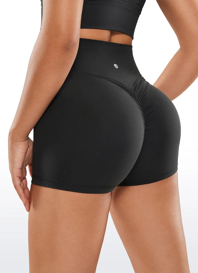 Butterluxe Crossover Butt Shorts 3" - No Front Seam