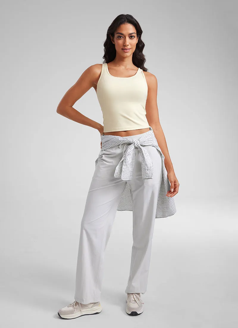 Butterluxe Double Lined Scoop Neck Tank Top