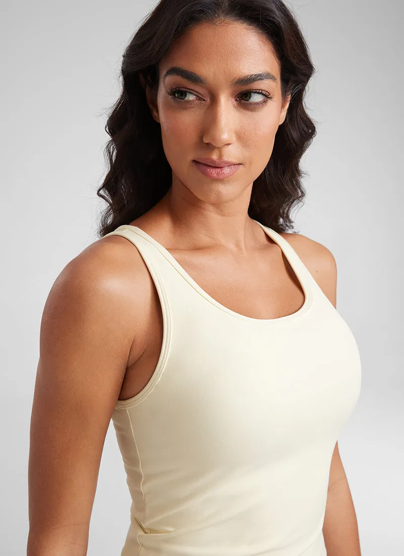 Butterluxe Double Lined Scoop Neck Tank Top