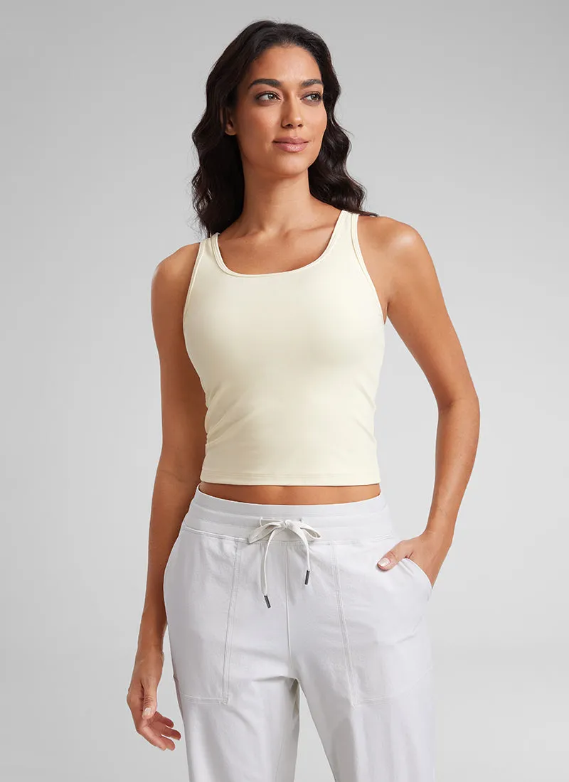 Butterluxe Double Lined Scoop Neck Tank Top