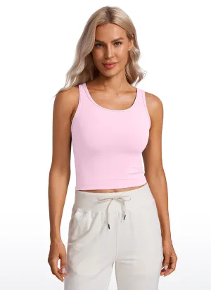 Butterluxe Double Lined Scoop Neck Tank Top