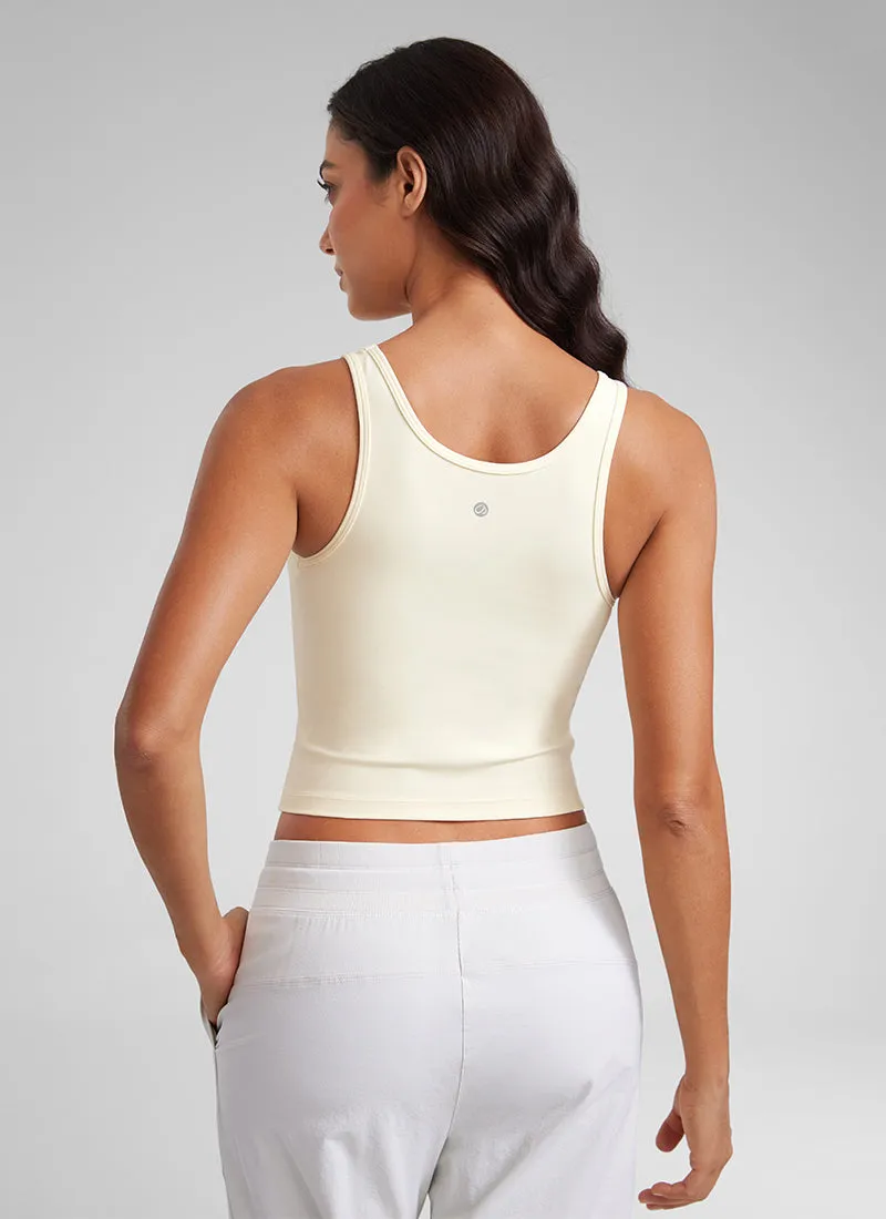 Butterluxe Double Lined Scoop Neck Tank Top