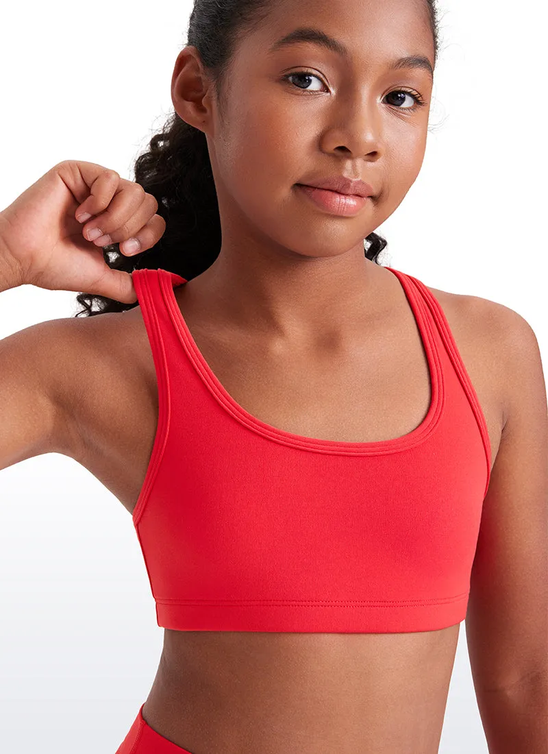 Butterluxe Girls Scoop Neck Racerback Yoga Bra