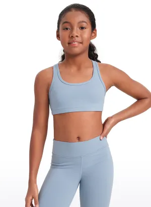 Butterluxe Girls Scoop Neck Racerback Yoga Bra