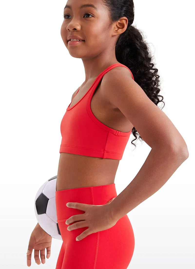 Butterluxe Girls Scoop Neck Racerback Yoga Bra