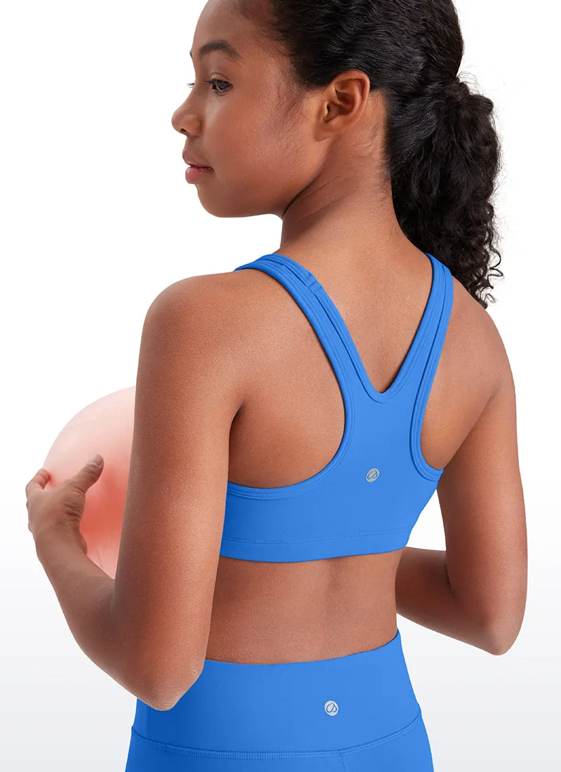 Butterluxe Girls Scoop Neck Racerback Yoga Bra