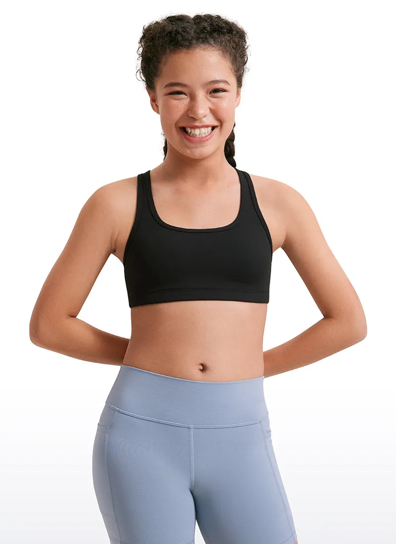 Butterluxe Girls Scoop Neck Racerback Yoga Bra