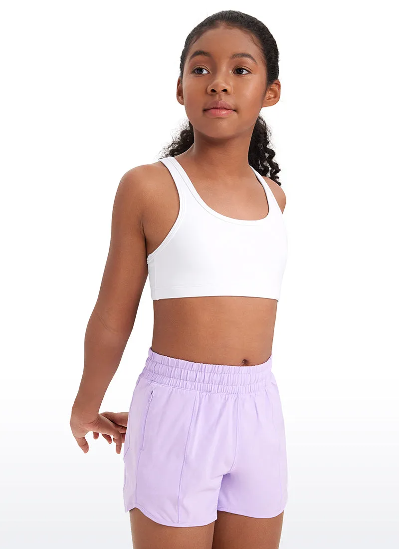 Butterluxe Girls Scoop Neck Racerback Yoga Bra