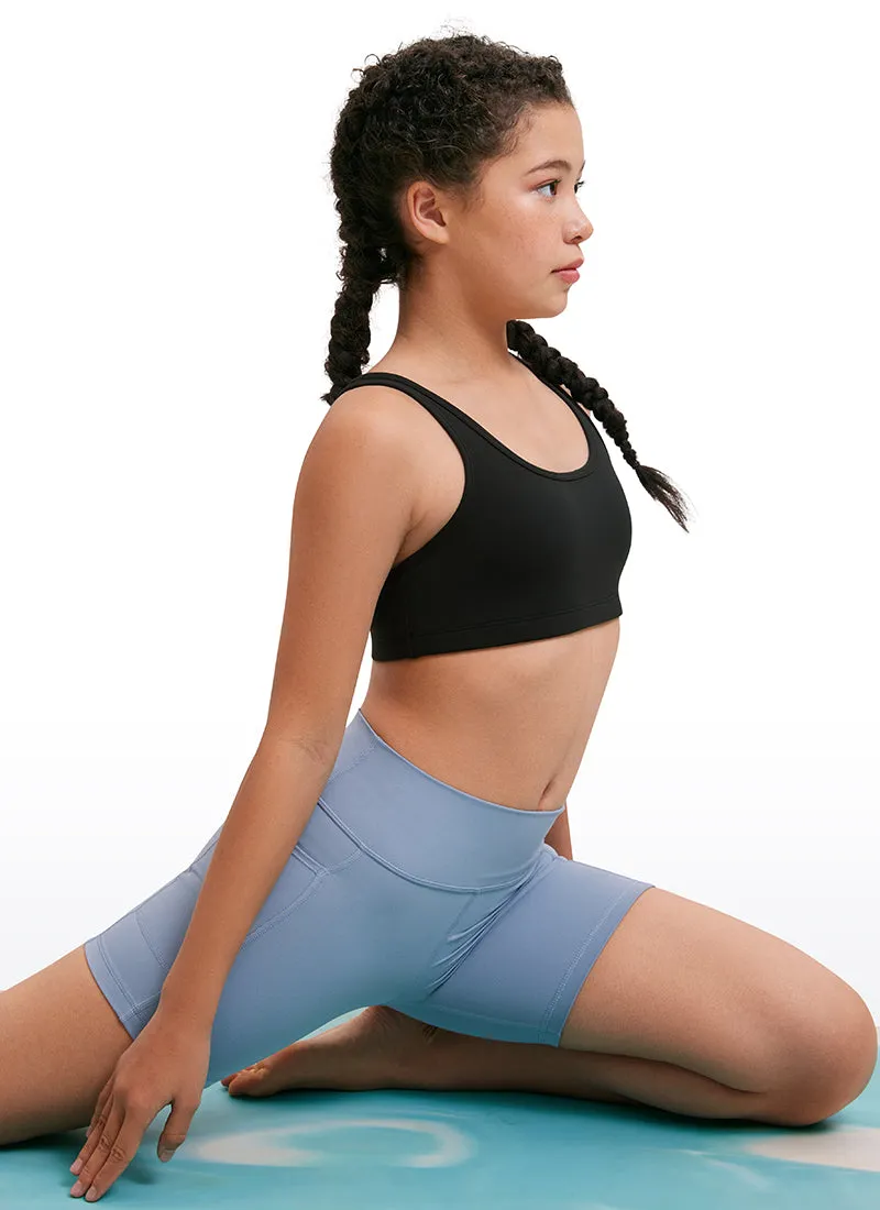 Butterluxe Girls Scoop Neck Racerback Yoga Bra