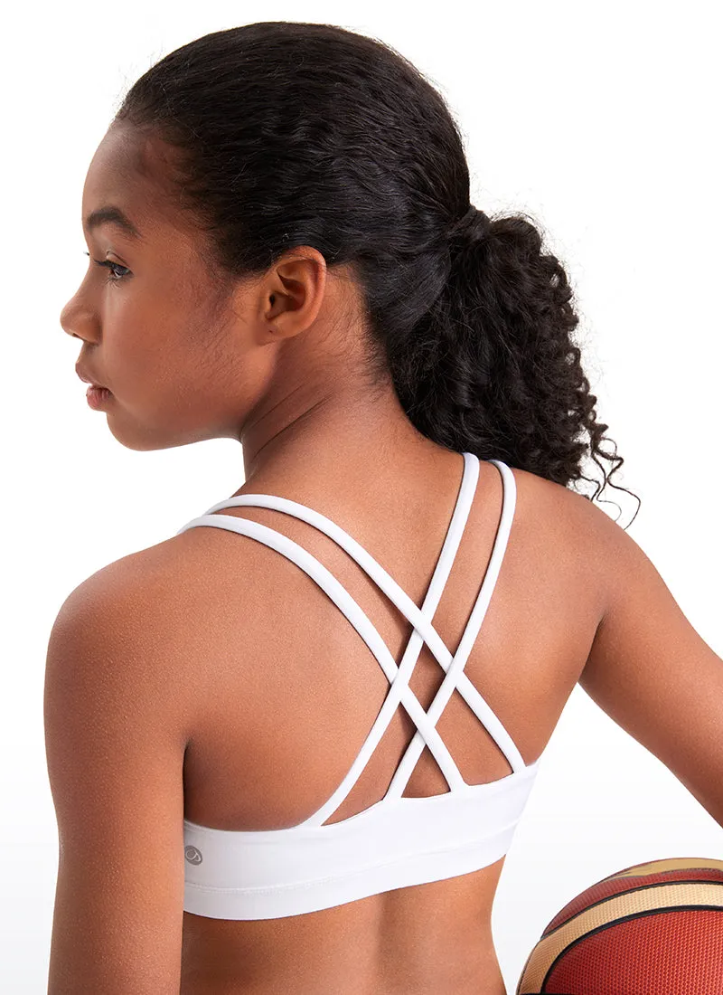 Butterluxe Girls Softness Mold Bras Criss Cross