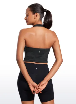 Butterluxe Halter Built-in Bra Tanks