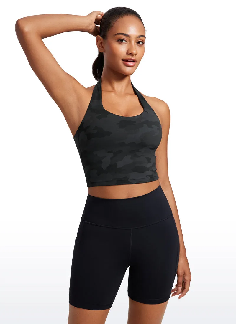 Butterluxe Halter Built-in Bra Tanks