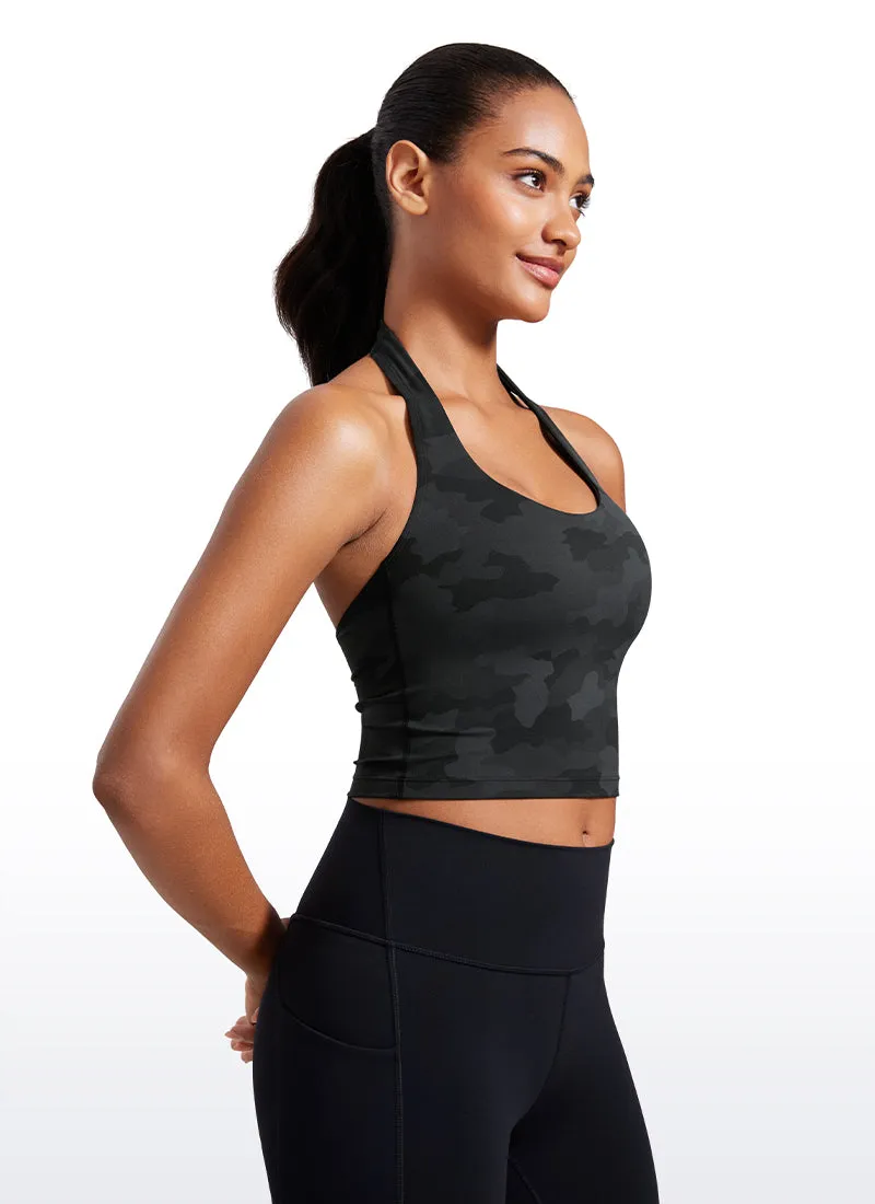 Butterluxe Halter Built-in Bra Tanks