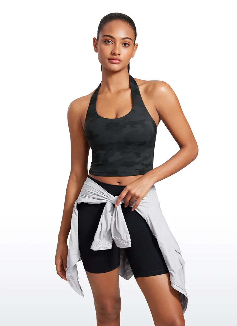 Butterluxe Halter Built-in Bra Tanks