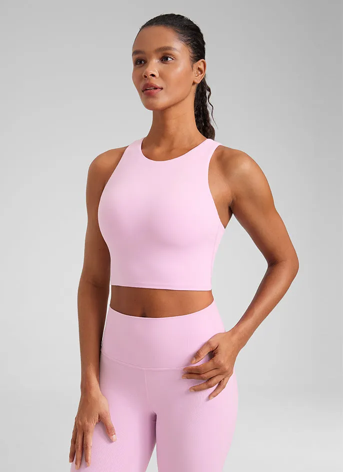 Butterluxe High Neck Racerback Tank