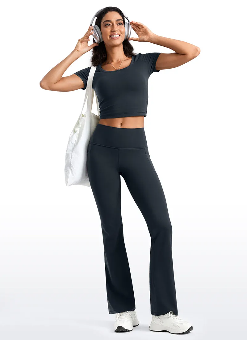 Butterluxe High Waist Flare Side Pocket Leggings 31.5"